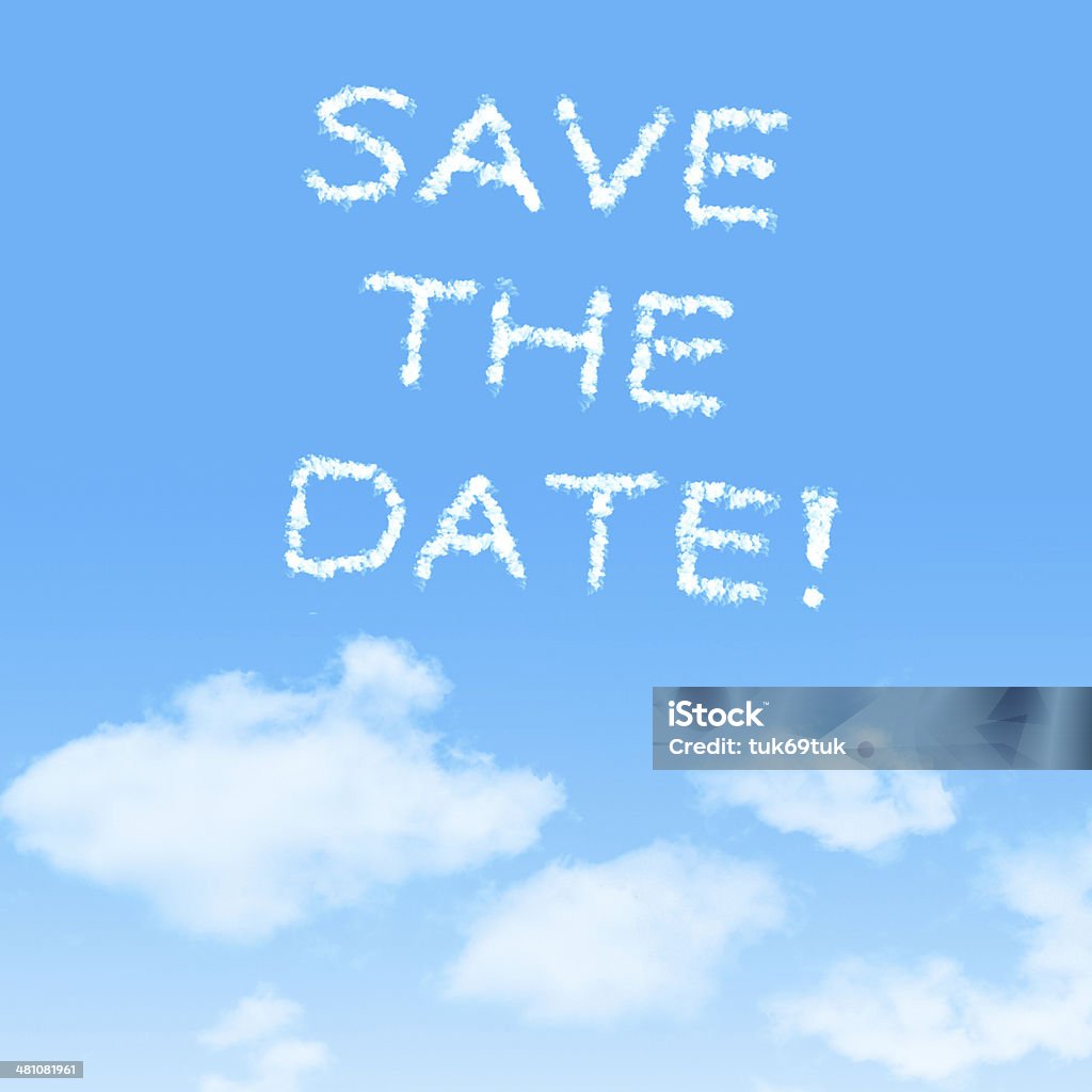 cloud icona con progettazione su sfondo blu cielo - Foto stock royalty-free di Calendario