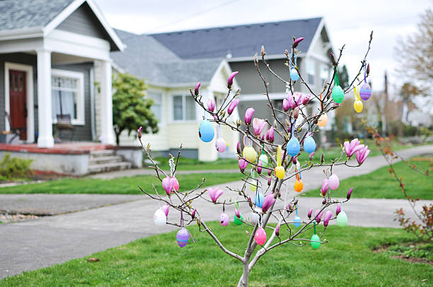 Easter Tree stock photo