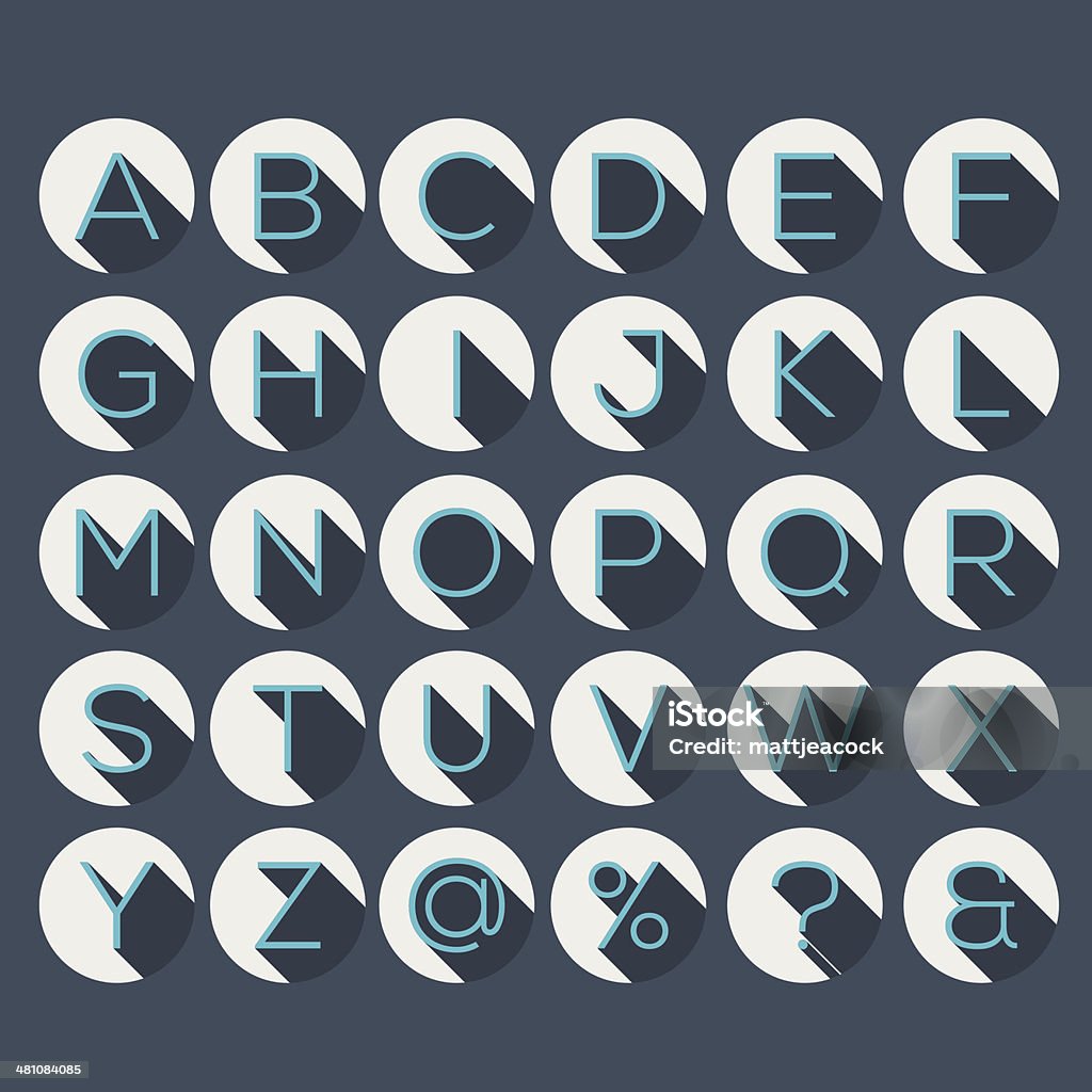 Shadow Abc's Shadow Alphabet Stock Illustration - Download Image Now - Alphabet ...