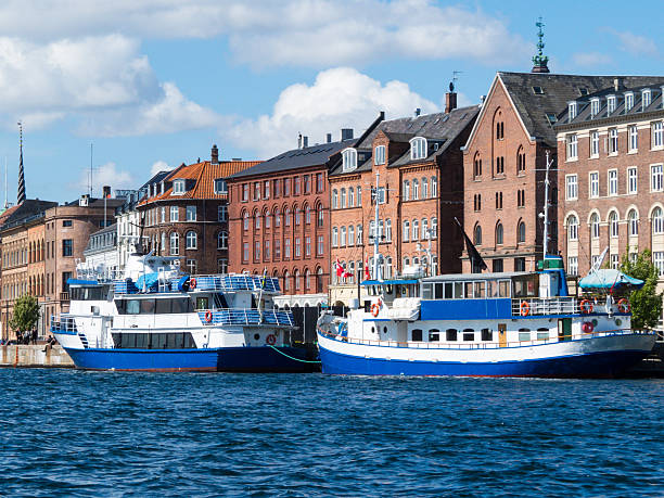 Passenger ships on the channel, Copenhagen, Denmark