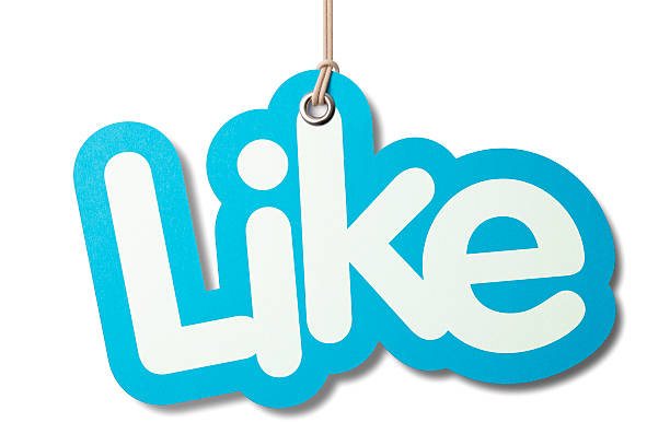 istock LIKE shaped label on price tag 481086519