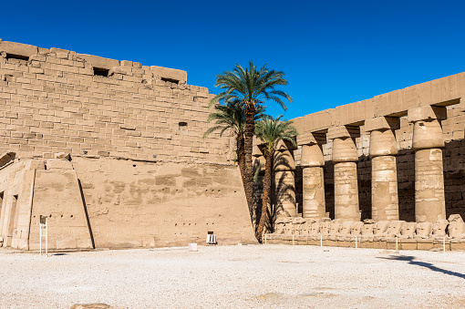 Part of the Karnak temple, Luxor, Egypt (Ancient Thebes with its Necropolis). UNESCO World Heritage site