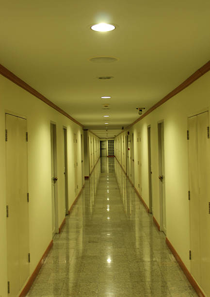 istock Second floor hallway of the hotel 481091858