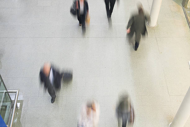 istock Blur Movement people in Rush Hour train station, London, UK 481093963