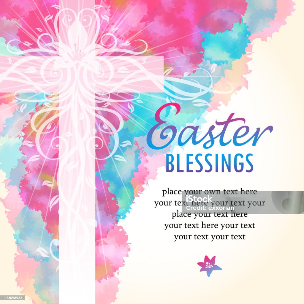 Easter Blessings Easter blessings. Easter stock vector