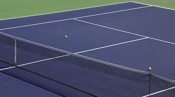 istock Two Tennis Balls On The Court 481099513