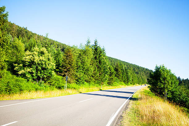 istock Road B 500 in Black Forest at high altitude 481101308