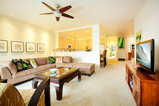 istock Tropical Condo Interior - Living Room 481104295