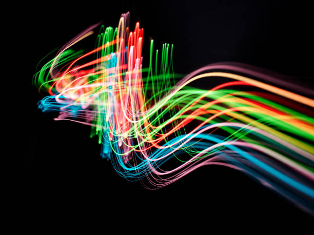 istock Light Waves of Coloured Lights 481104915