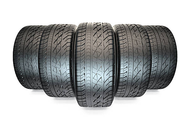 istock Group of automotive tyres 481105360