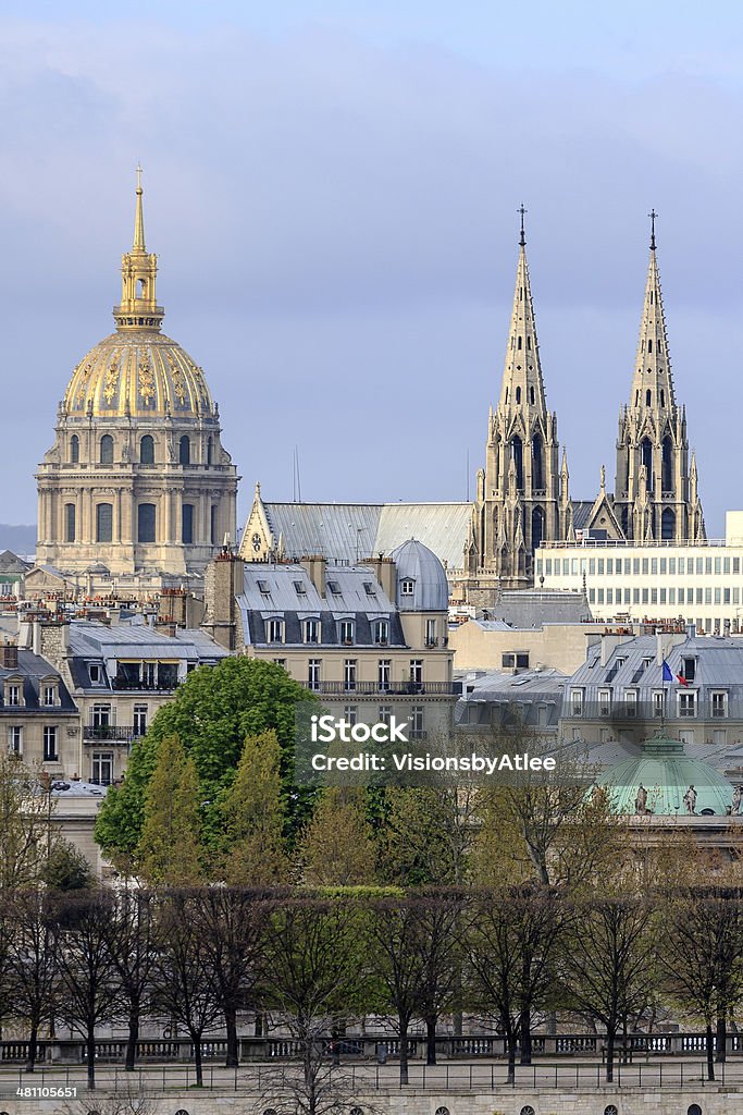 クラシックなパリの眺め－Steeples とドーム - ターコイズブルーのロイヤリティフリーストックフォト