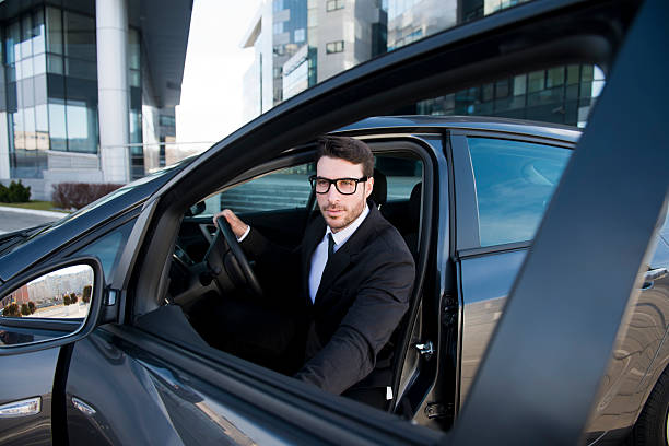 istock Businessman at the car 481105701