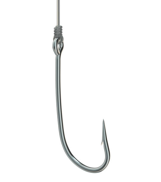 istock fishing hook on fishing line 481106078