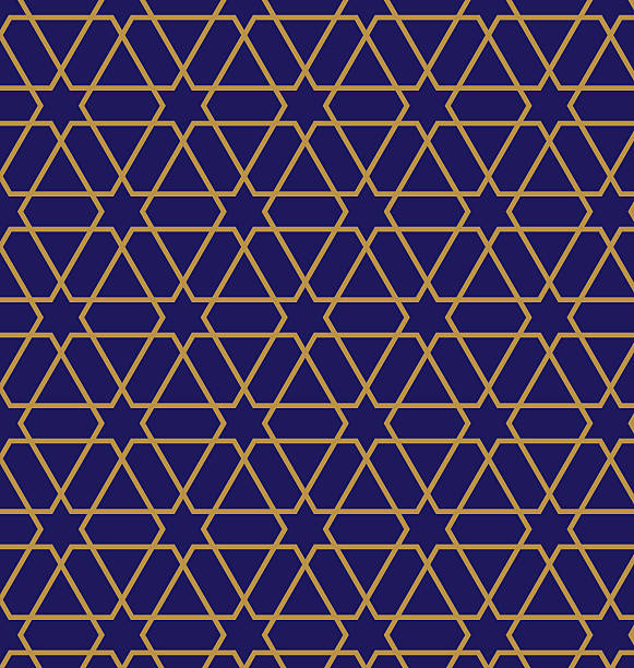Oriental abstract seamless pattern Turkish-Ottoman style vector seamless pattern, classic Islamic art decorative design element, ready to use as a vector pattern in swatches judaism stock illustrations