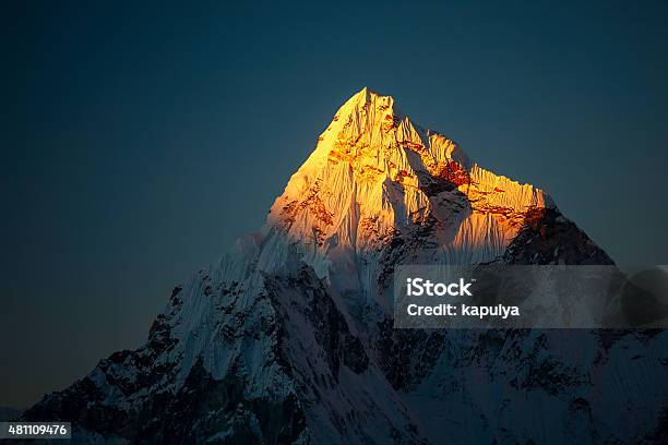 Beautiful Landscape Of Himalayas Mountains Stock Photo - Download Image Now - Mountain Peak, Mountain, Mt. Everest