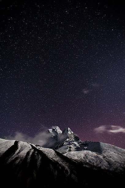 istock himalaya mountain with star in night time 481110040