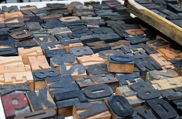 istock Font of old wooden letters 481110148