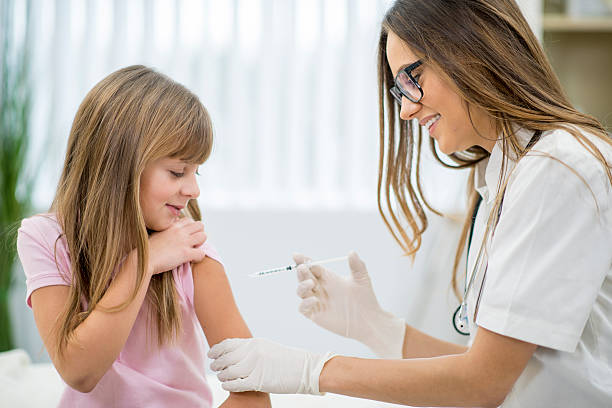 istock Little Girl getting a Flu Shot 481111532