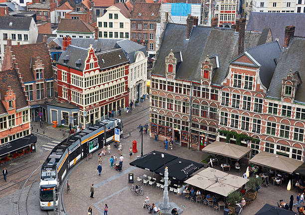 istock Belgium. Beautiful city Gent. View from above 481112898