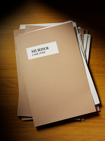 Case File Folder 4k Murder Case File On The Desk Stock Photo - Download Image Now - File ...