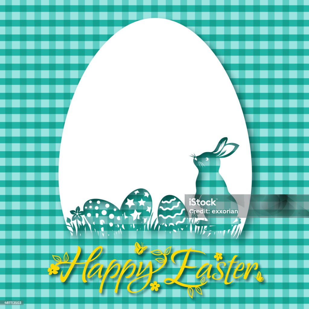 Easter Bunny Invitation Easter bunny invitation. Animal stock vector