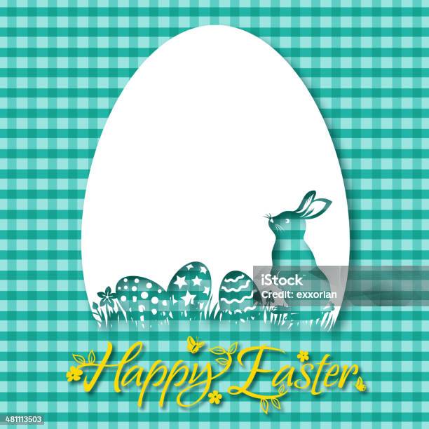 Easter Bunny Invitation Stock Illustration - Download Image Now - Animal, Animal Egg, Animal Markings