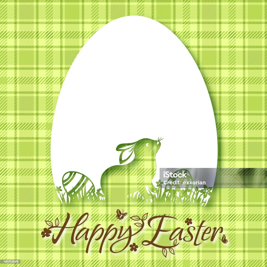 Easter Bunny Invitation Easter bunny invitation. Animal stock vector