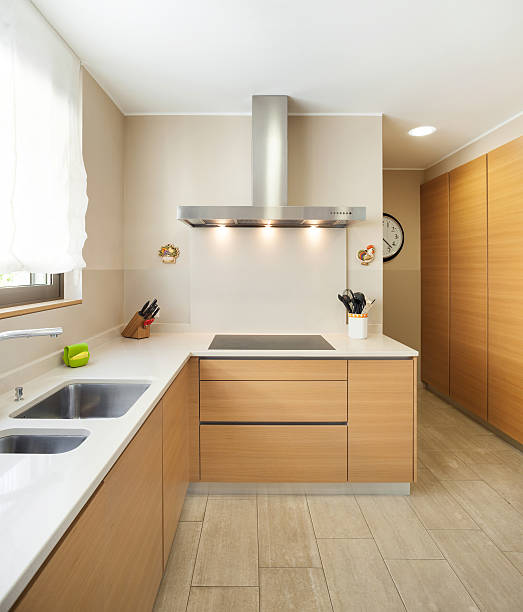 istock apartment furnished, modern kitchen 481115336