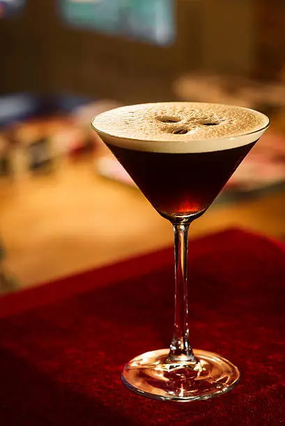 Photo of espresso expresso coffee martini cocktail