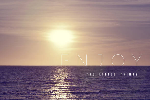 istock Enjoy quote concept summer sunset background 481119956