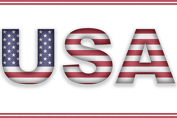 usa flagge text - u s flag stock-grafiken, -clipart, -cartoons und -symbole