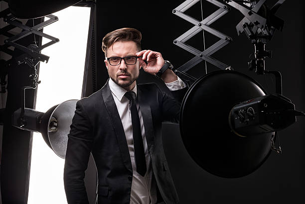 istock Young fashionable man in photo studio 481121598