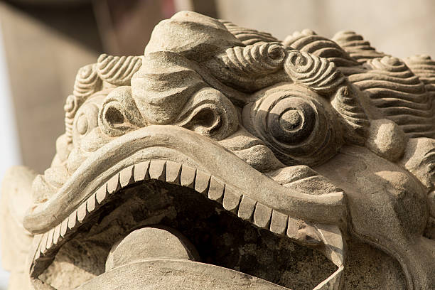 istock Chinese lion - tourist attraction 481123956