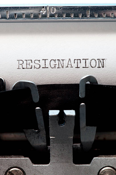 Resignation Letter stock photo