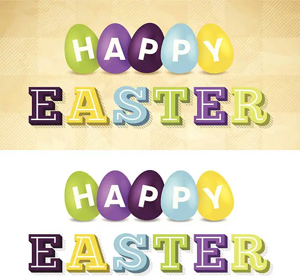 Vector illustration of Happy Easter Background