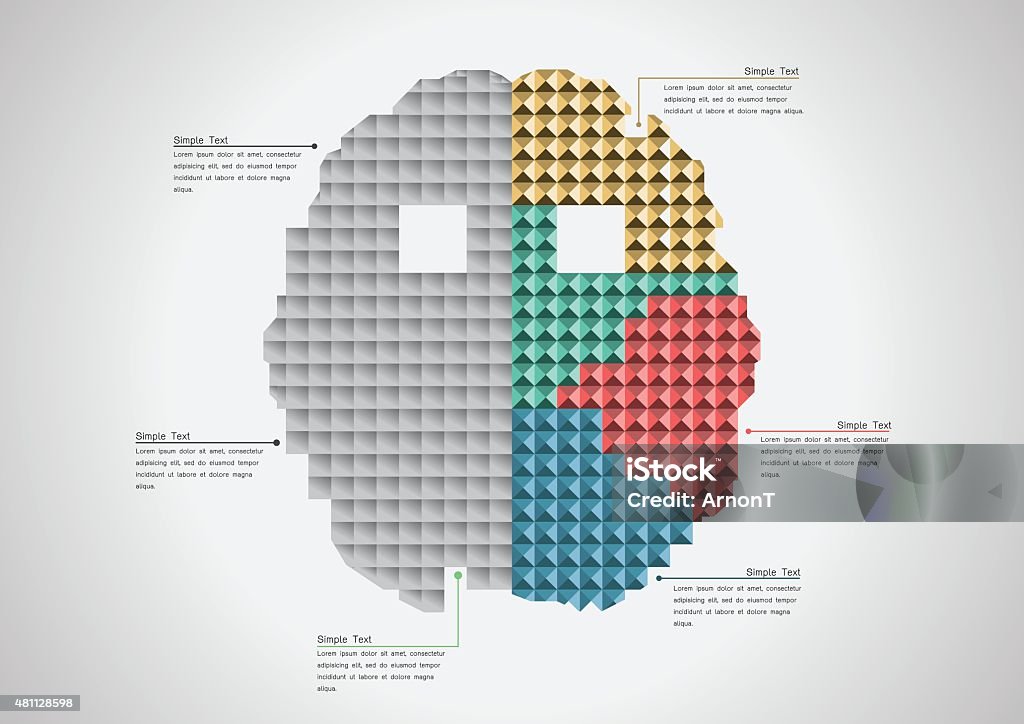 Brain Abstract Simple Brainabstractinfographic Stock Illustration - Download Image Now - 2015 ...