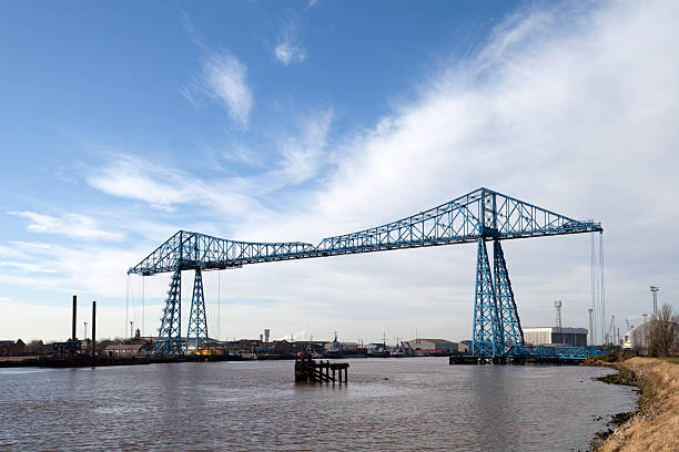 Transporter Bridge, Middlesbrough The transporter bridge at Middlesbrough on Teesside , England middlesbrough stock pictures, royalty-free photos & images
