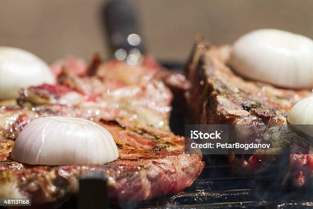 Grilled Ny Strip Stock Photo - Download Image Now - 2015, Barbecue Grill, Beef
