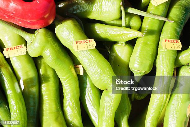 Green Jalpeno Peppers Stock Photo - Download Image Now - Collection, Food, Freshness