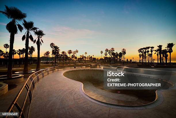 Skate Park In La Stock Photo - Download Image Now - Skateboard Park, Venice Beach, American Culture