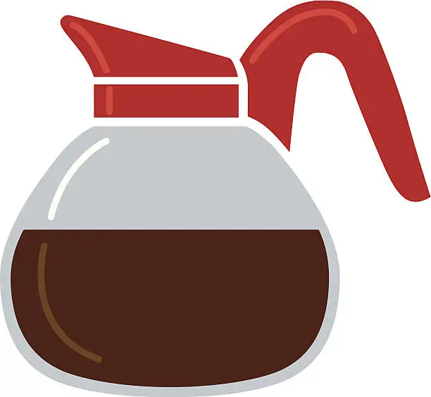 Vector illustration of coffee carafe