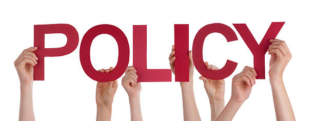istock Many People Hands Holding Red Straight Word Policy 481140298