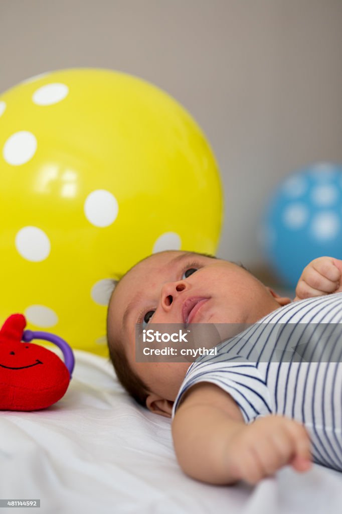 Cute Baby Boy 0-11 Months Stock Photo