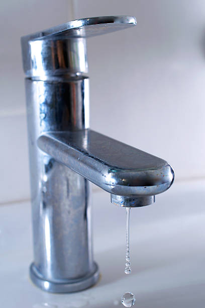 istock Water drops and the faucet. 481148184