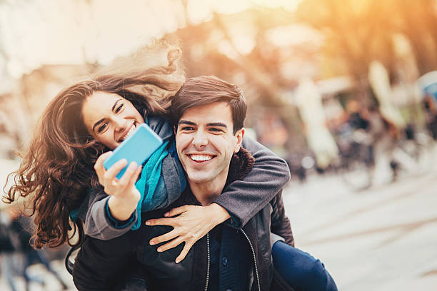 istock Happy young people making selfie outdoors 481149098