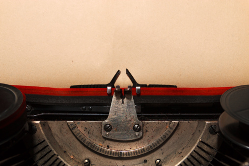 istock Typewriter - Blank paper 481150485
