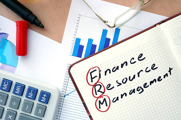 istock Notepad with word FRM finance resource management concept and marker. 481151552