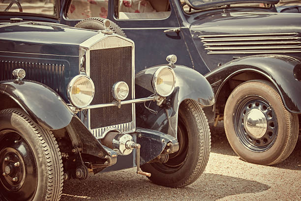 istock Antique cars, vintage process 481157510