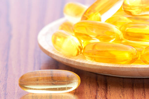 istock Cloes-up fish oil medicine 481160646