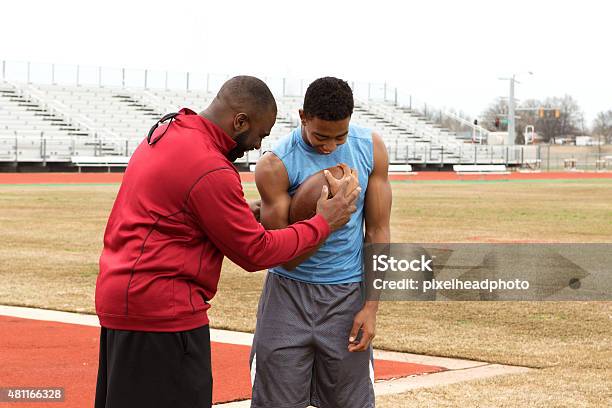 Football Training Stock Photo - Download Image Now - American Football - Ball, American Football - Sport, Coach